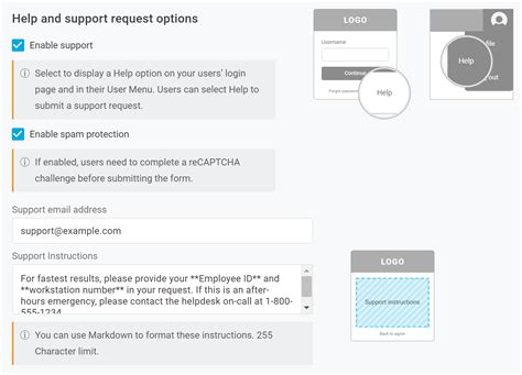 Login & Support .